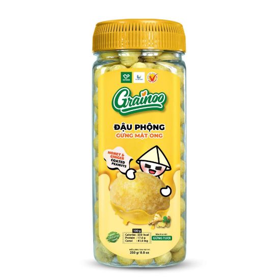 Picture of Grainoo Honey & ginger coated peanuts 250g